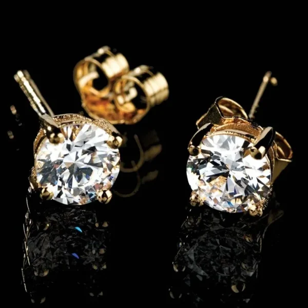 Yellow Gold Studs