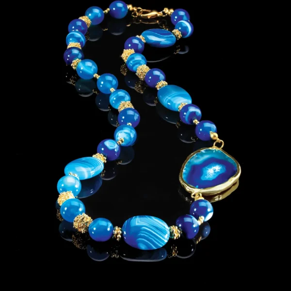 Blue Miracle Agate Collection - Necklace