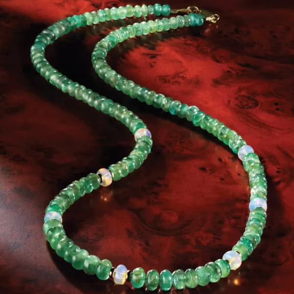 Emerald & Opal Promise Necklace