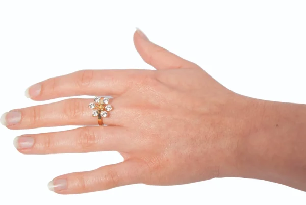 Gold & Crystal Ring