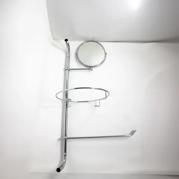 Chrome Shower Tidy with Mirror