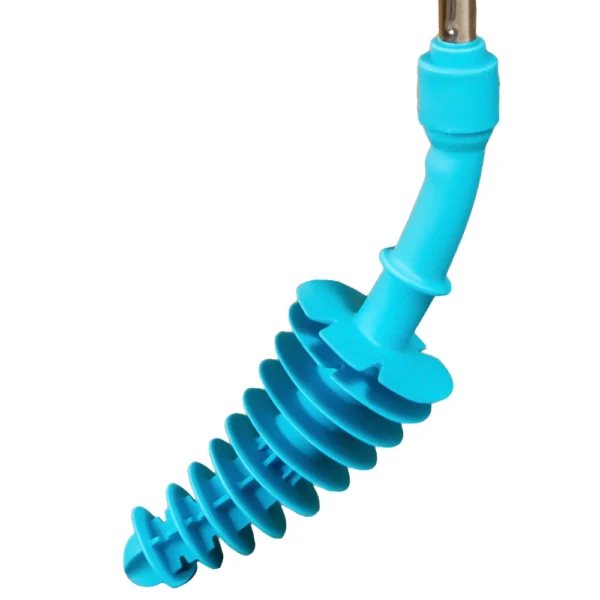 Flexible Toilet Plunger – Blue - Image 2