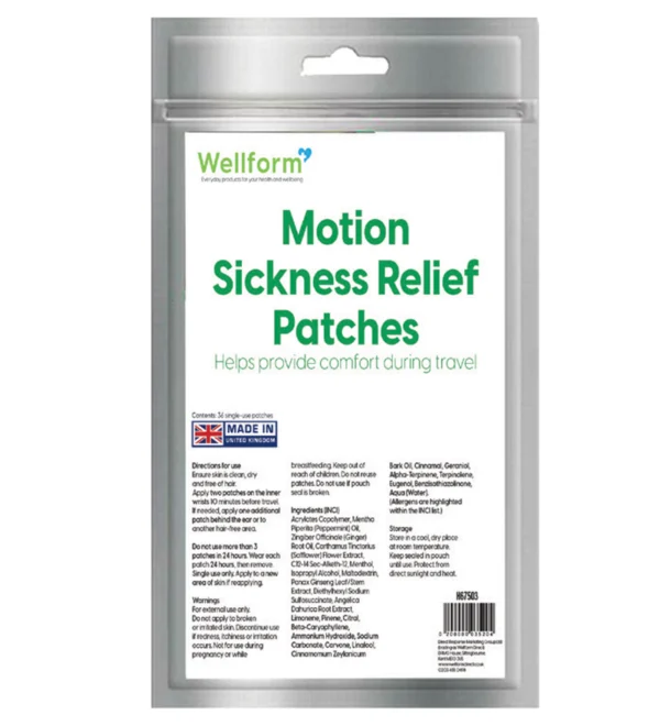 Motion Sickness Patches - 36 Patches