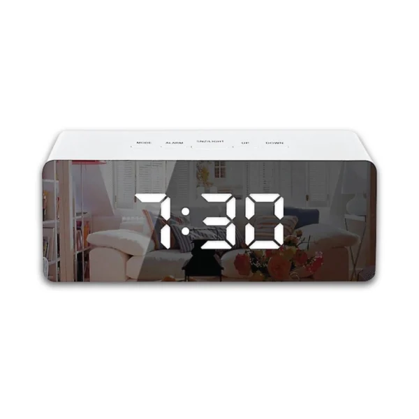 LED Mirror Alarm Clock