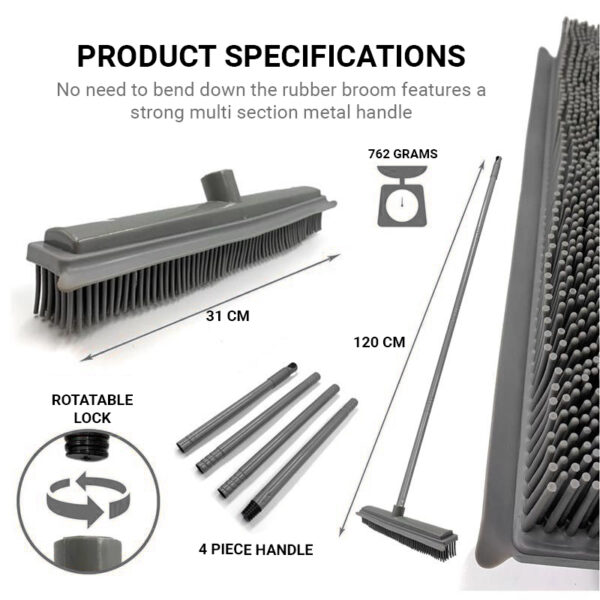 Rubber Bristle Broom - Image 7