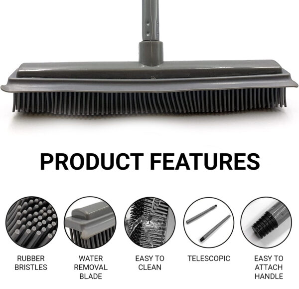 Rubber Bristle Broom - Image 6