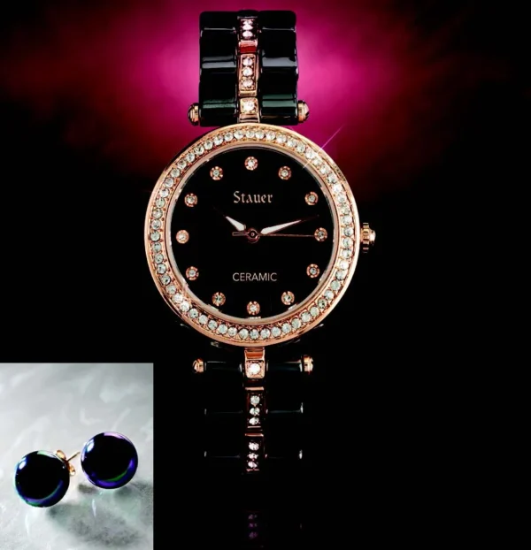 ST2309-Elegante-Black-Ceramic-Watch-Plus-FREE-Black-Peacock-Shell-Pearl-Studs1