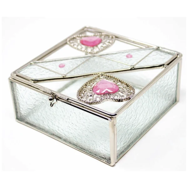 Pink & Silver Jewellery Box