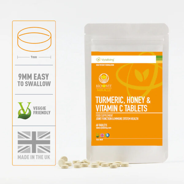 Turmeric & Honey with Vit C Tablets - Image 3