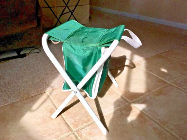 Foldable Stool with Attached Ice Bag