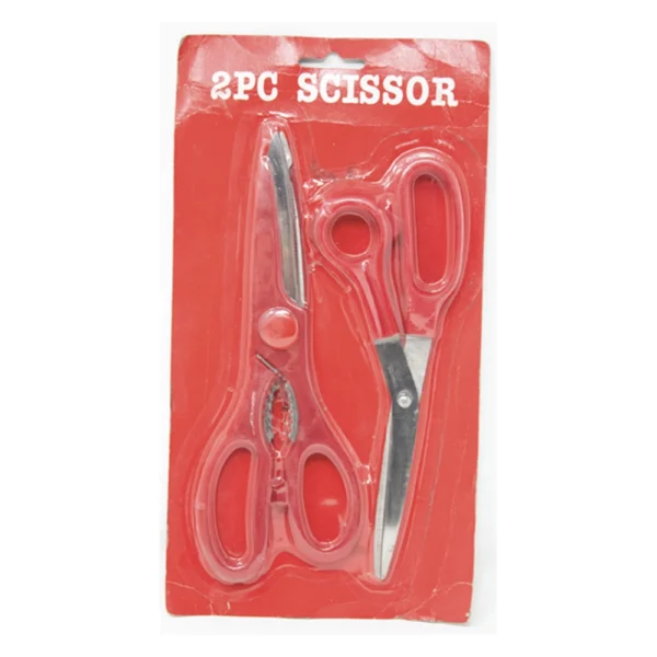 2 Piece Scissors Red Set